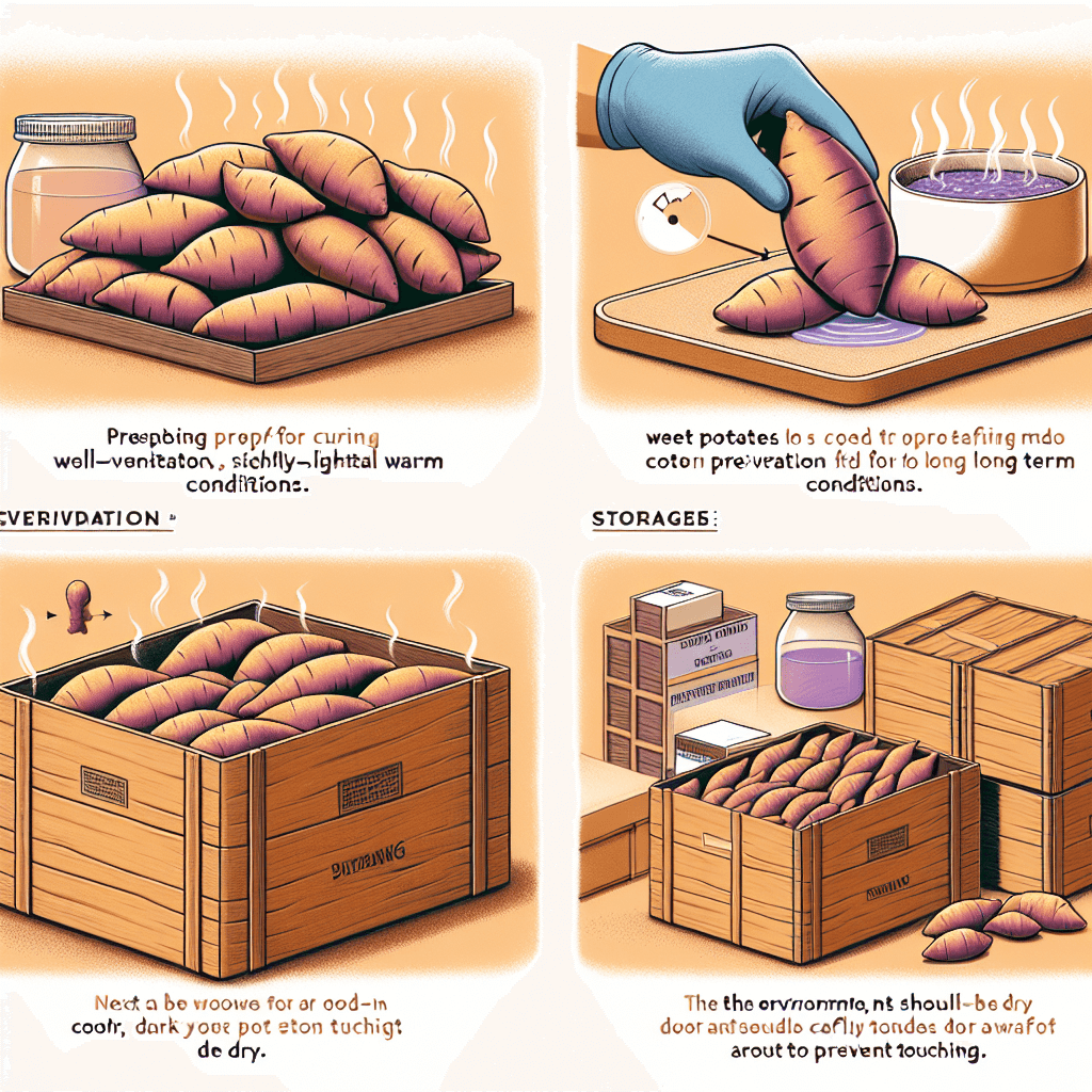 고구마 장기 보관을 위한 큐어링 방법과 보관 환경