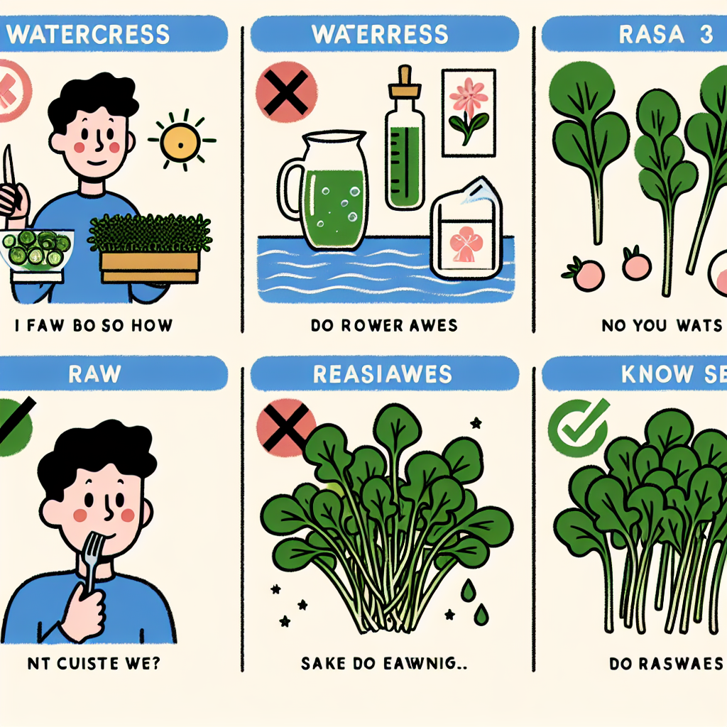 미나리를 생으로 먹어도 괜찮은지 알아보기