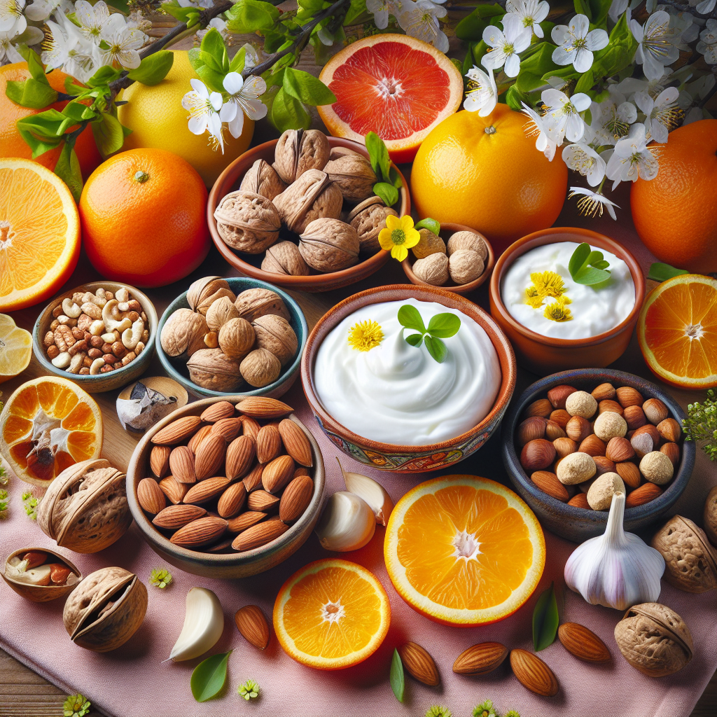 봄철 면역력 관리에 꼭 필요한 음식들