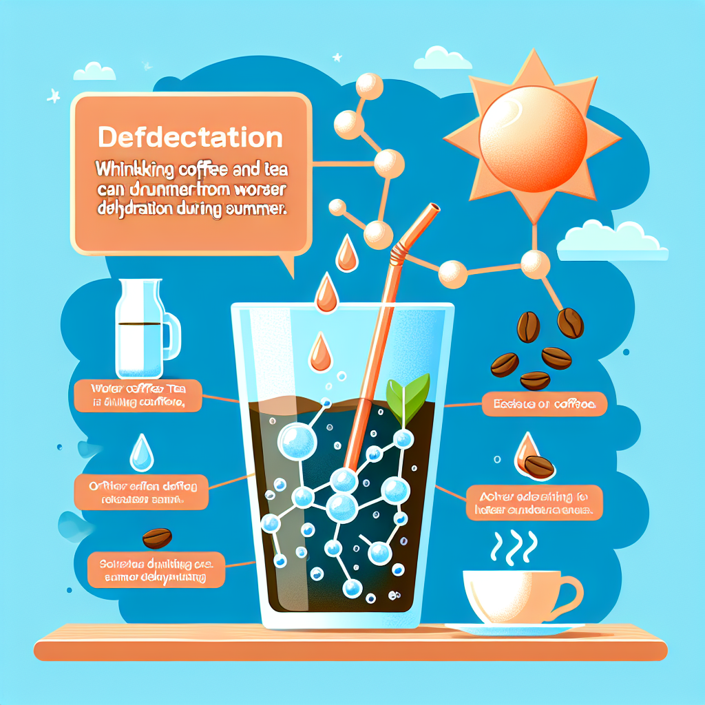 커피와 차가 여름철 탈수를 악화시킬 수 있는 이유