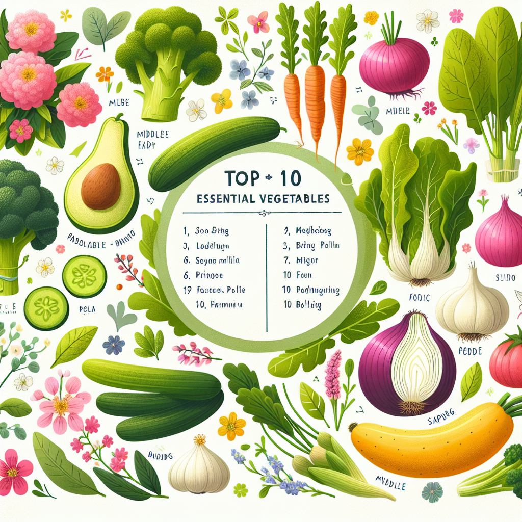 봄철 중장년 건강 밥상에 꼭 필요한 채소 TOP10