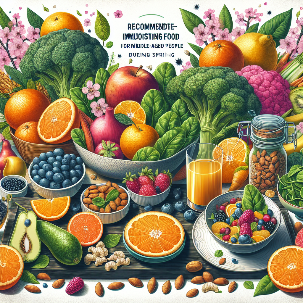 봄철 중년 건강을 위한 면역력 음식 추천