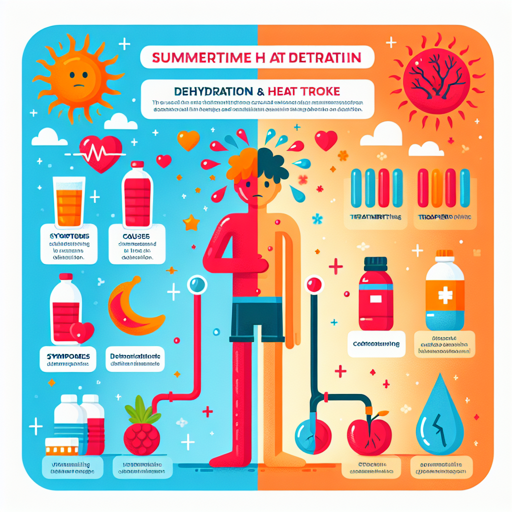 여름철 탈수와 열사병의 차이 쉽게 이해하기