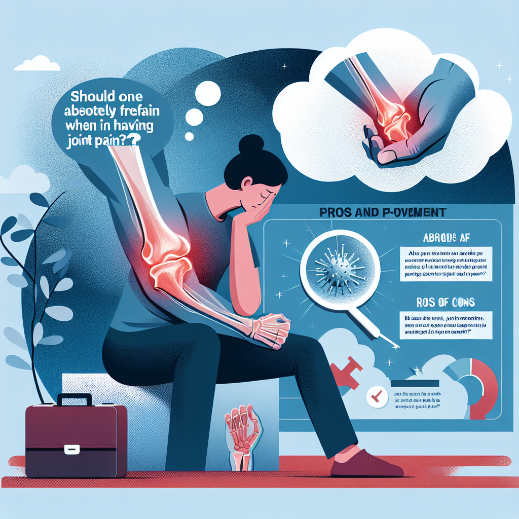 관절이 아프면 무조건 움직이지 말아야 할까