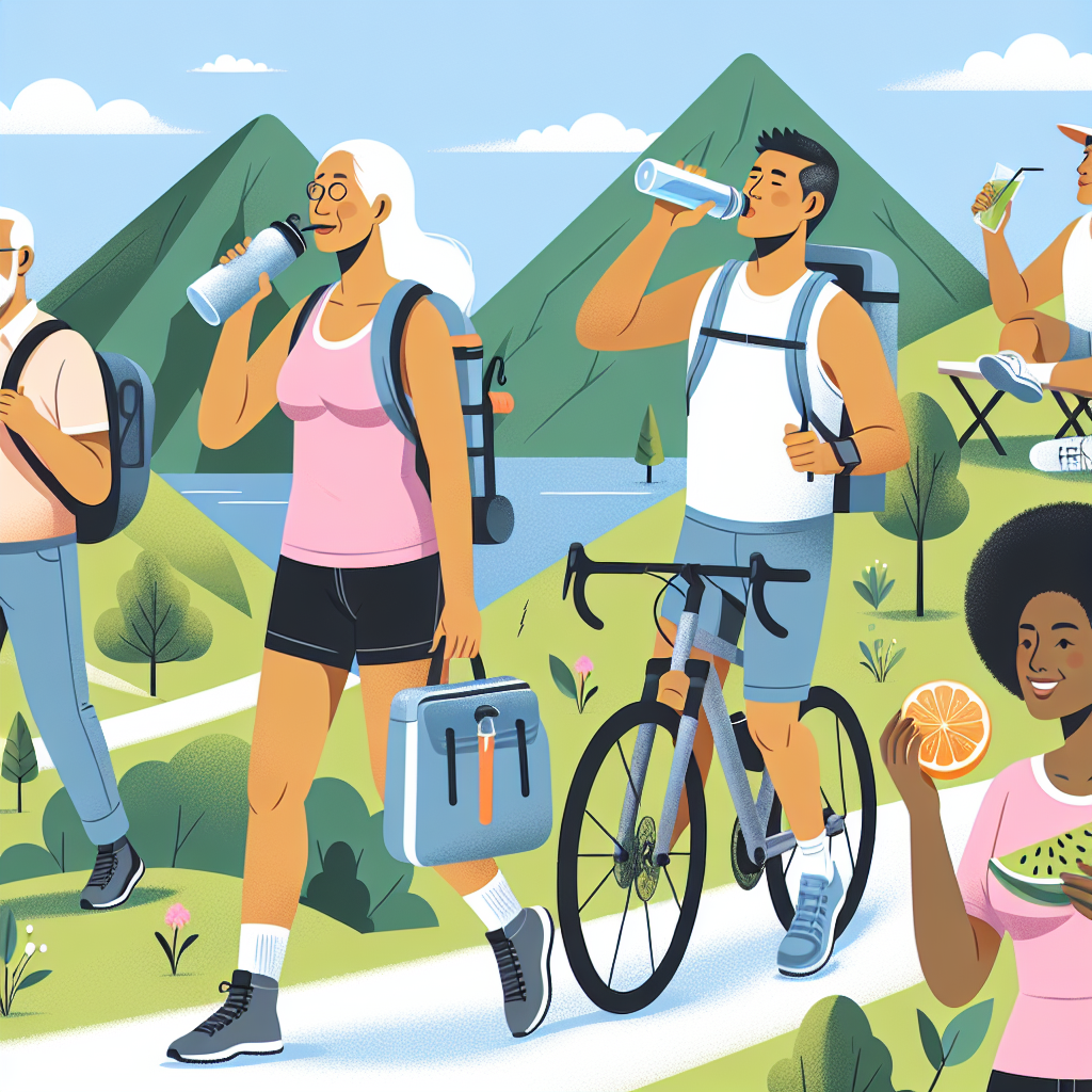 중년 이후 야외 활동 시 탈수를 막는 방법