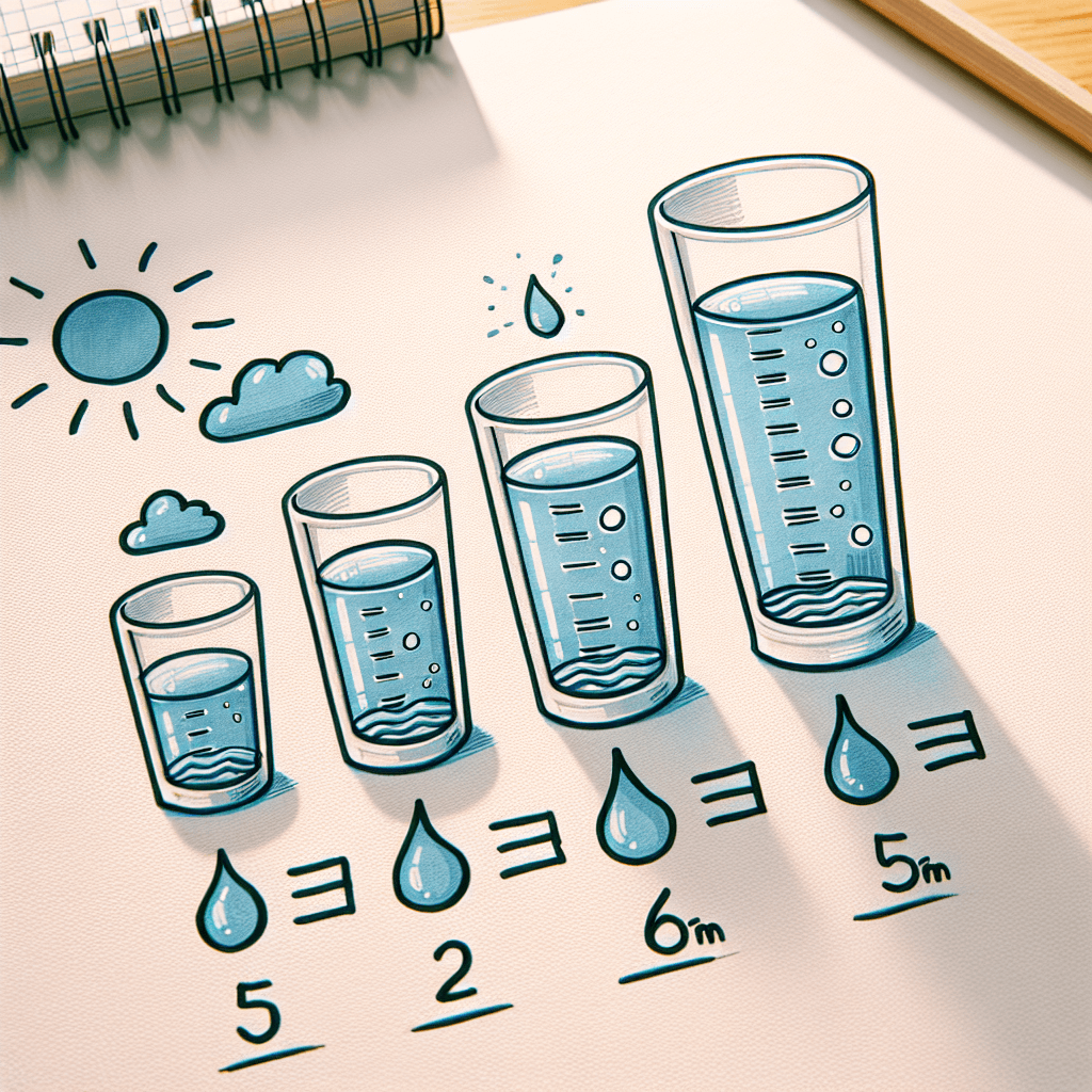 여름철 탈수 예방을 위한 하루 수분 섭취 기준