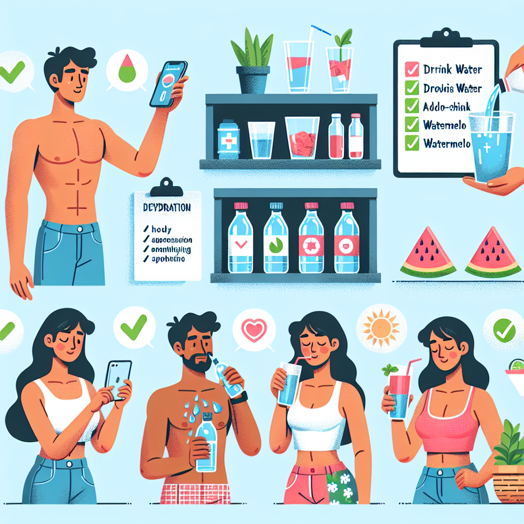 여름철 탈수를 막기 위한 생활 속 실천 팁