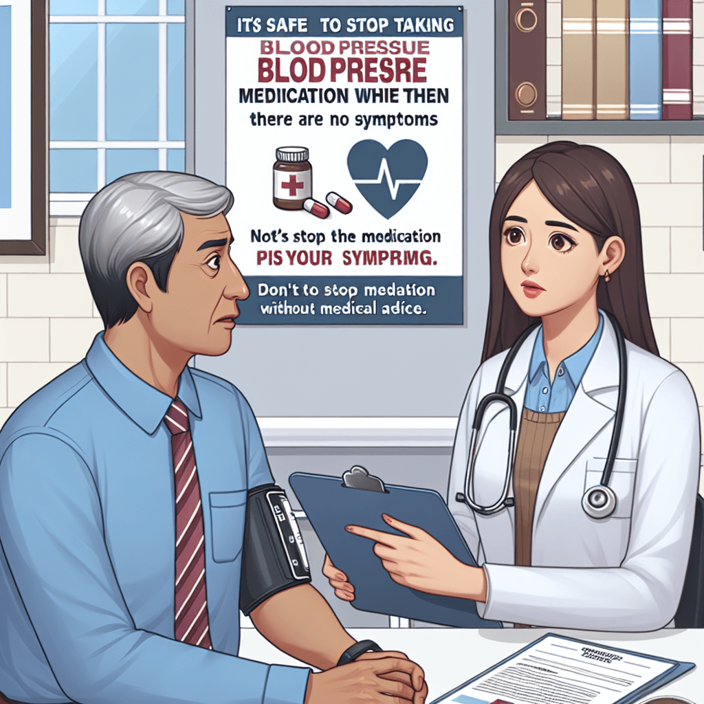 혈압약은 증상 없으면 끊어도 된다는 오해