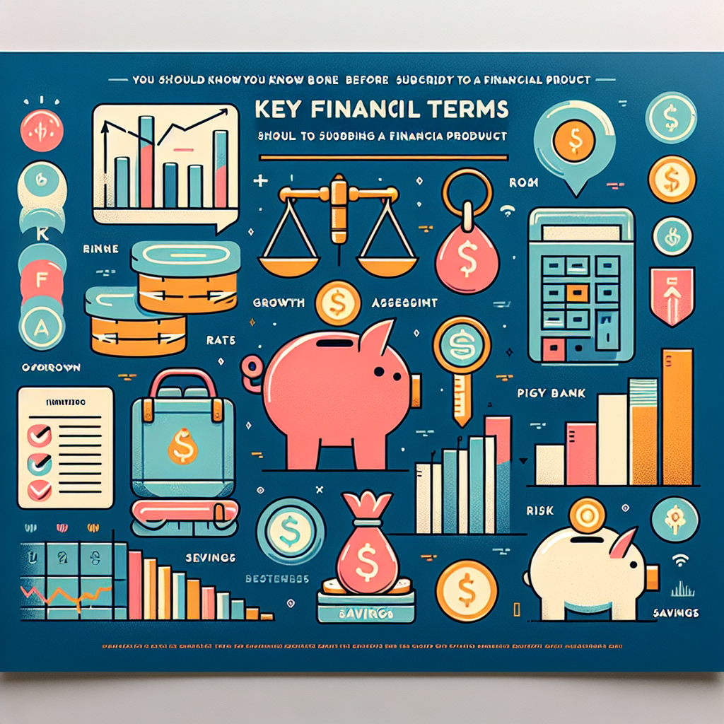 금융 상품 가입 전 꼭 알아야 할 핵심 용어