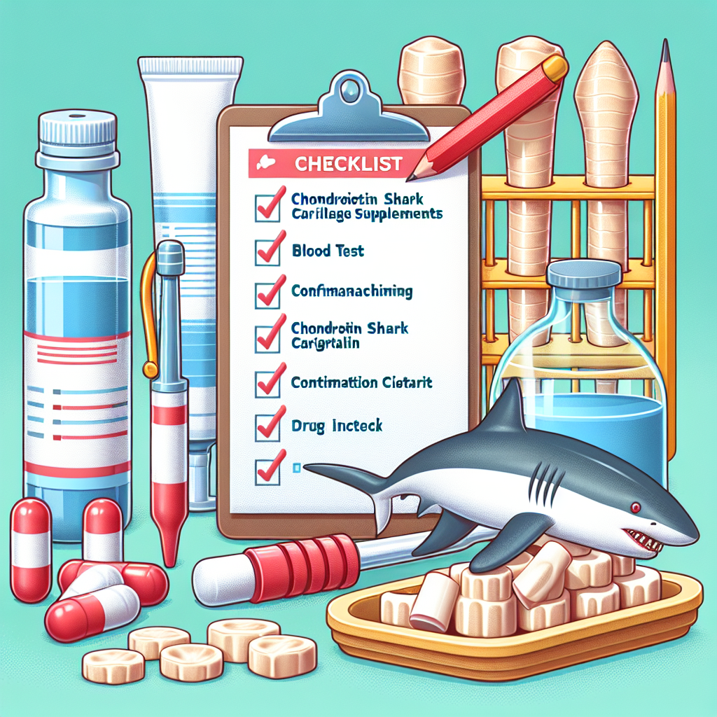 철갑상어 콘드로이친 복용 전 체크리스트: 혈액검사·약물복용 확인 항목