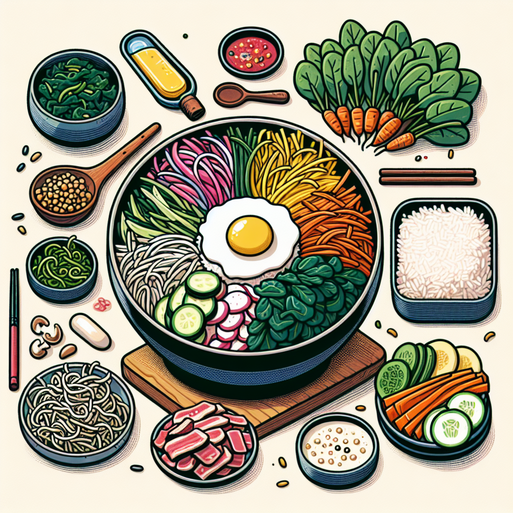 비빔밥을 집에서 근사하게 만들려면 어떤 고명을 준비해야 할까?