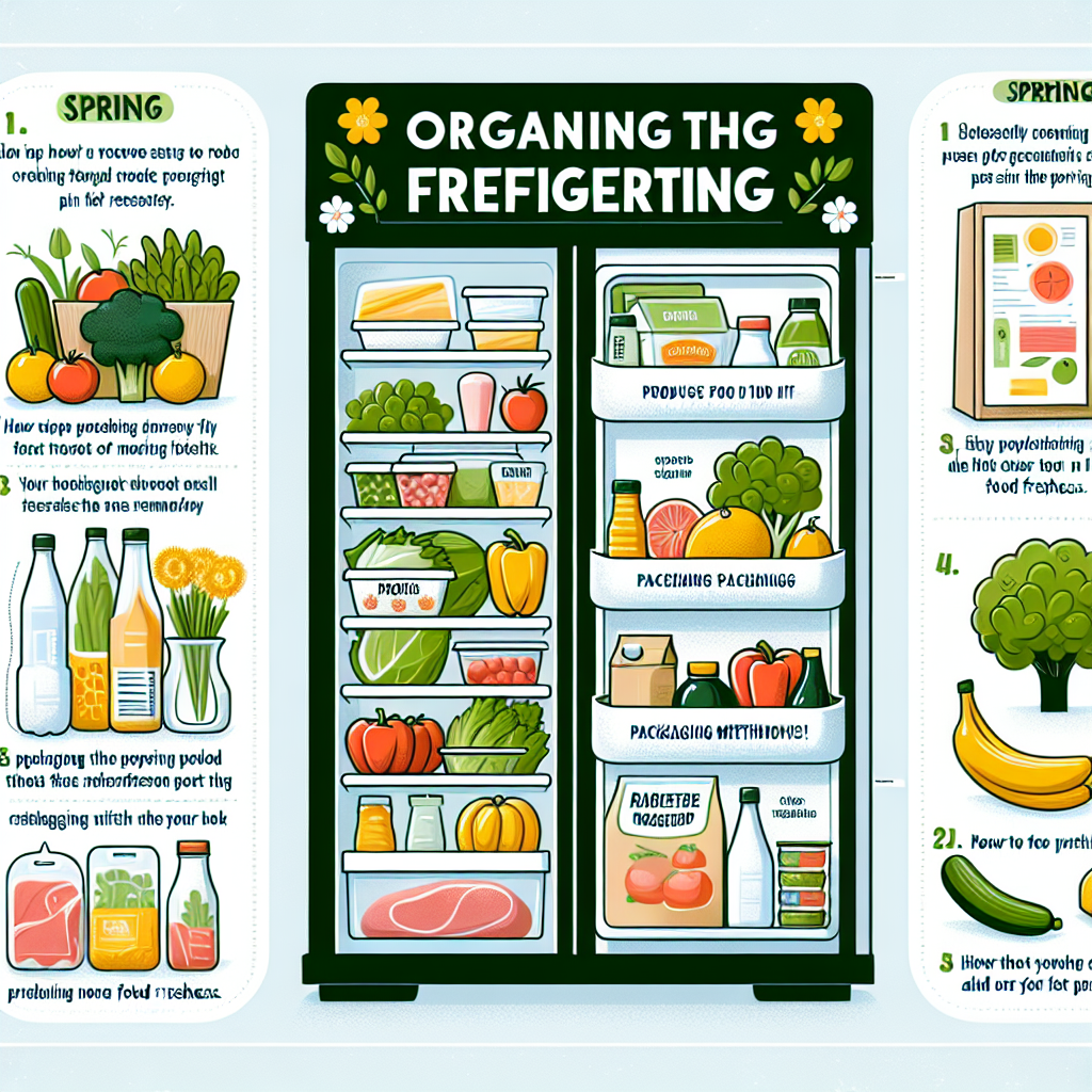 봄철 냉장고 정리법: 신선도 오래 유지하는 포장·배치 팁은?