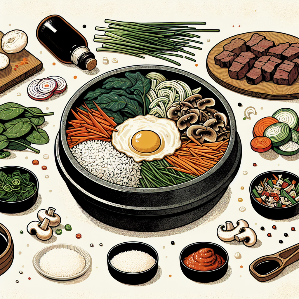 비빔밥을 집에서 근사하게 만들려면 어떤 고명을 준비해야 할까?