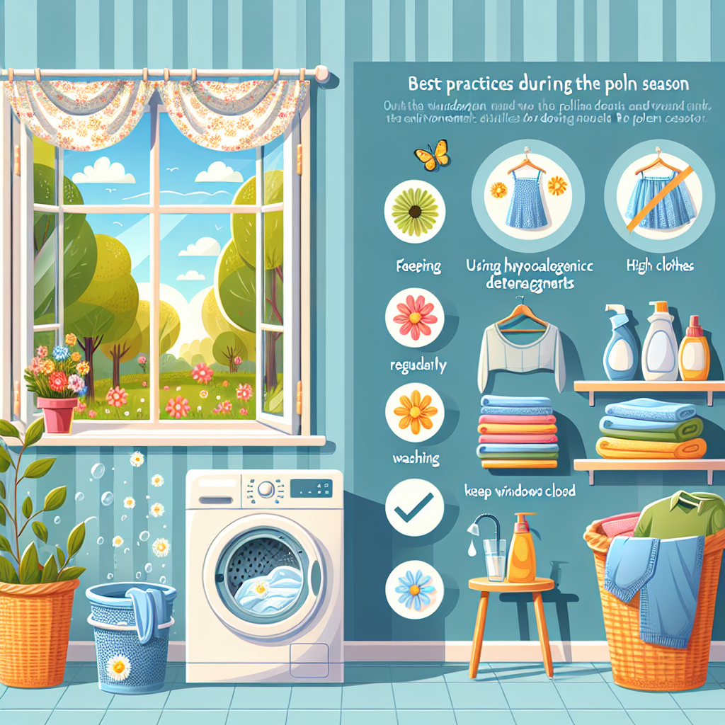 꽃가루 시즌에 세탁은 언제·어떻게 하는 것이 좋을까?