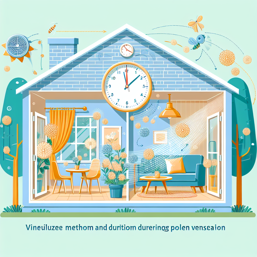 집에서 꽃가루 시즌에 안전하게 환기하려면 언제·얼마나 열어야 할까?