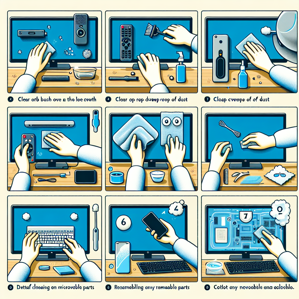 자주 사용하는 전자제품 청소는 어떤 순서로 하면 좋을까?