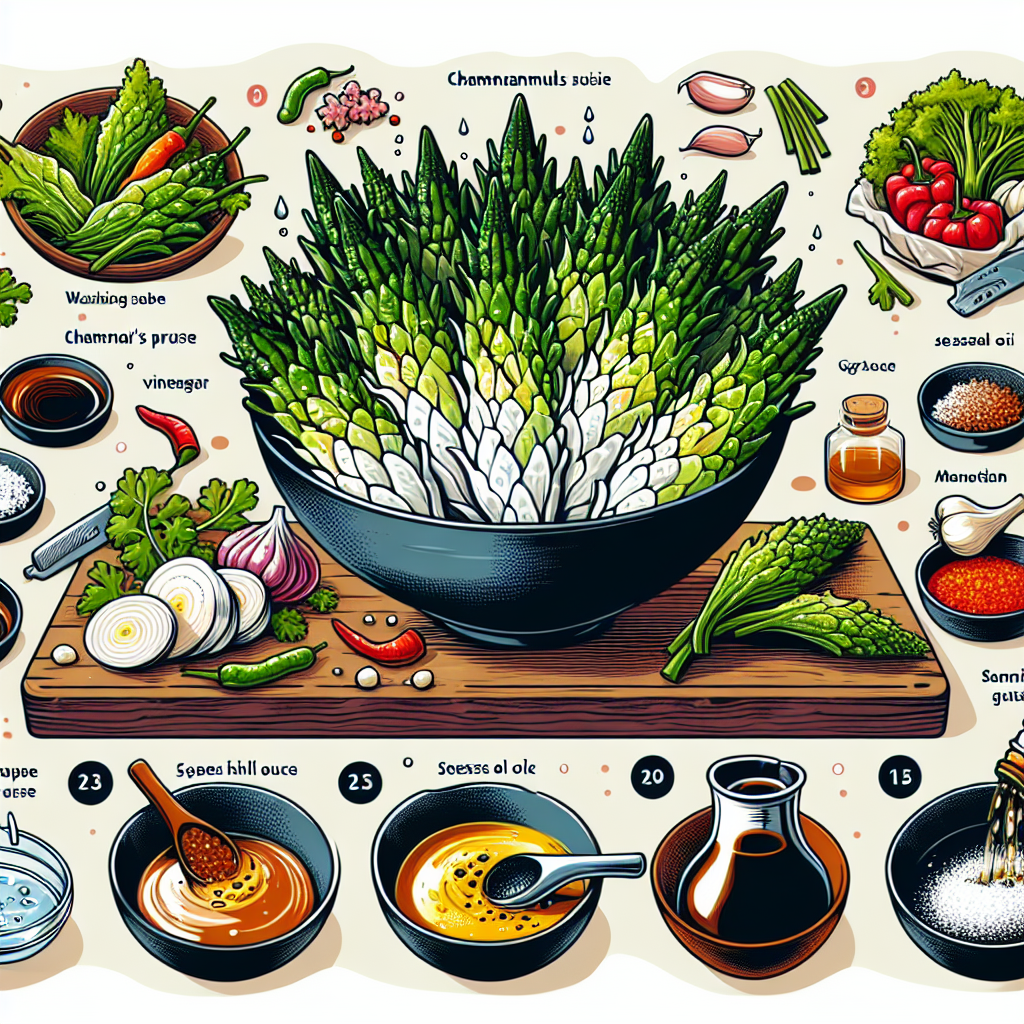 참나물 무침을 아삭하게 무쳐 맛있게 즐기는 비법은 어떤 것인지 알려 드릴까요?