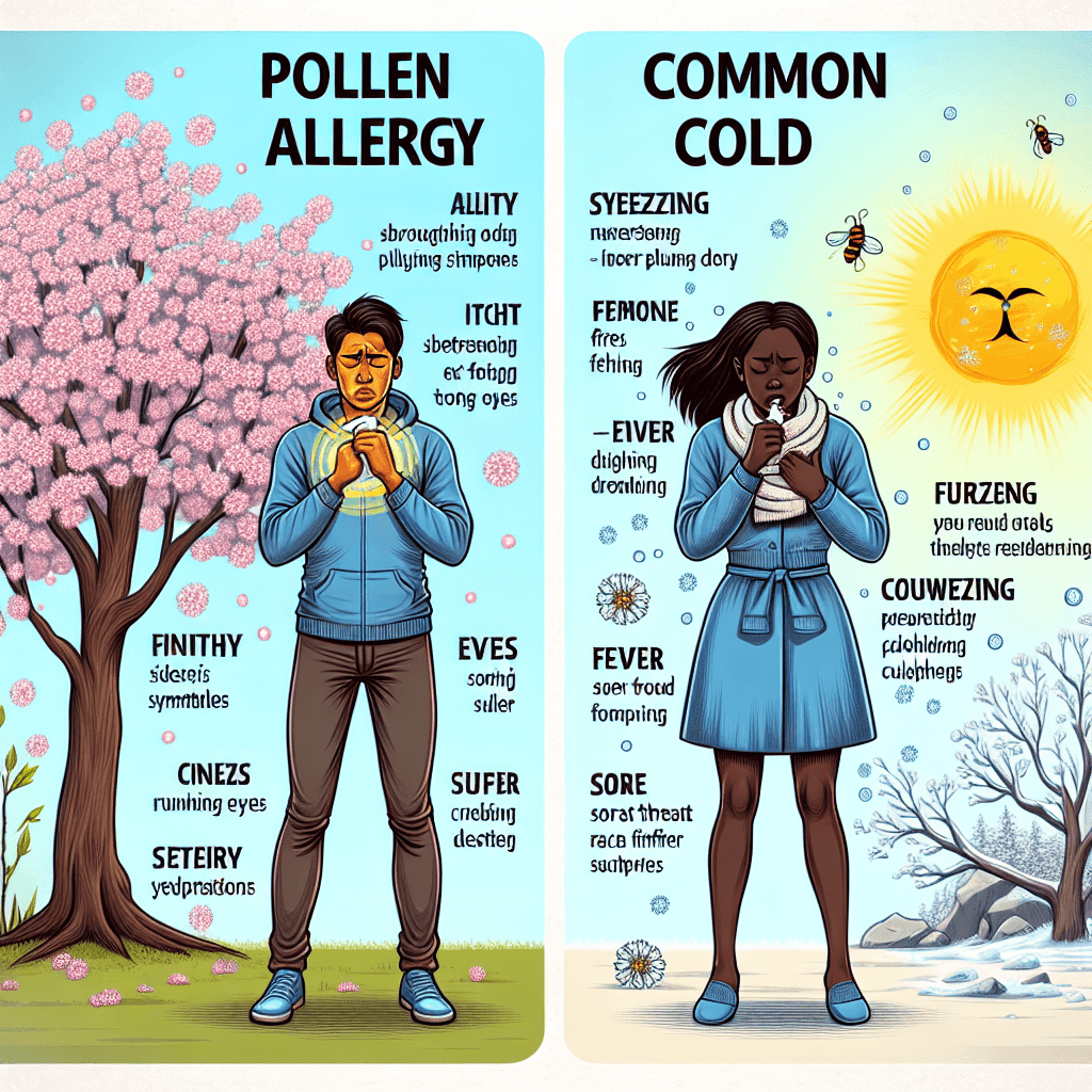 꽃가루 알레르기인지 감기인지 구별하려면 어떤 증상을 확인해야 할까?
