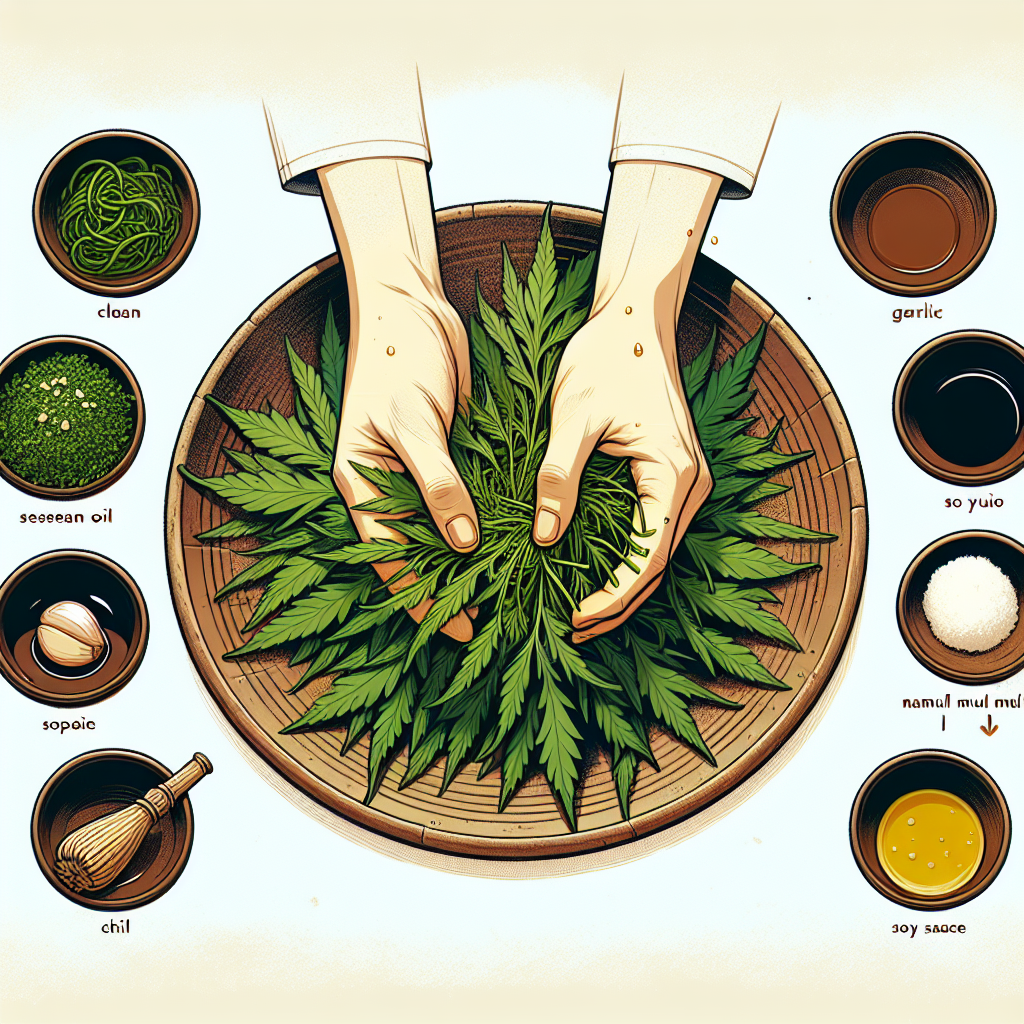 원추리 나물 무침을 싱싱하고 맛있게 완성하는 방법은 어떻게 될까요?