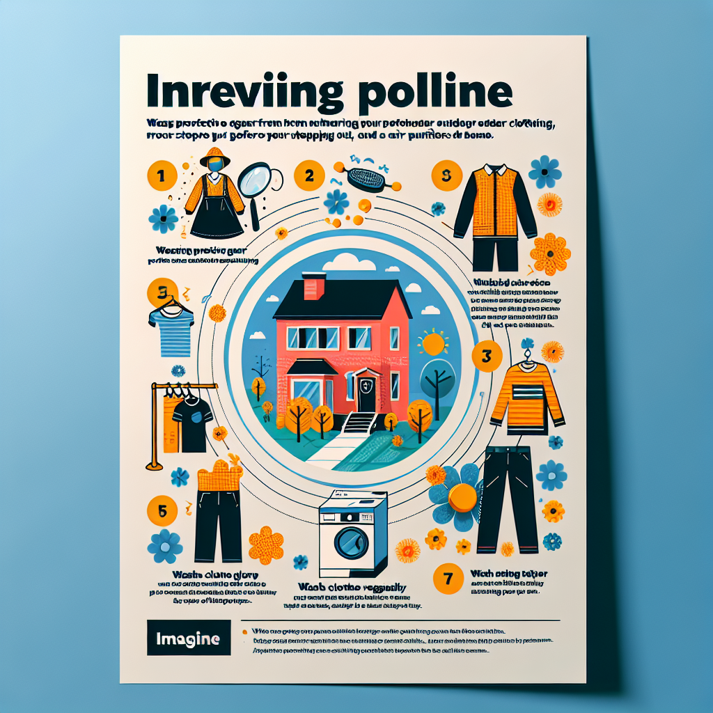 외출 복장과 세탁 루틴으로 꽃가루 집 안 유입을 막으려면 어떻게 할까?