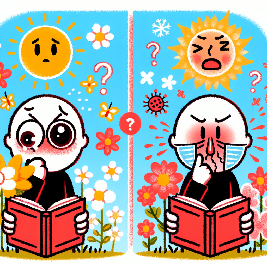 봄철 눈·코 가려움이 감기인지 알레르기인지 구분하려면 어떤 증상을 확인해야 할까?