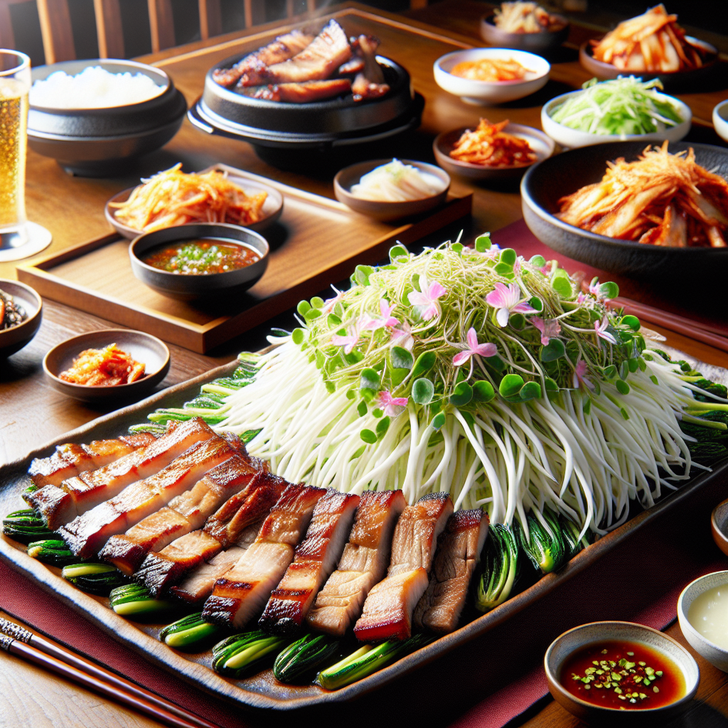 미나리와 삼겹살을 환상적으로 조합하여 즐기는 맛있고 건강한 먹방 팁!