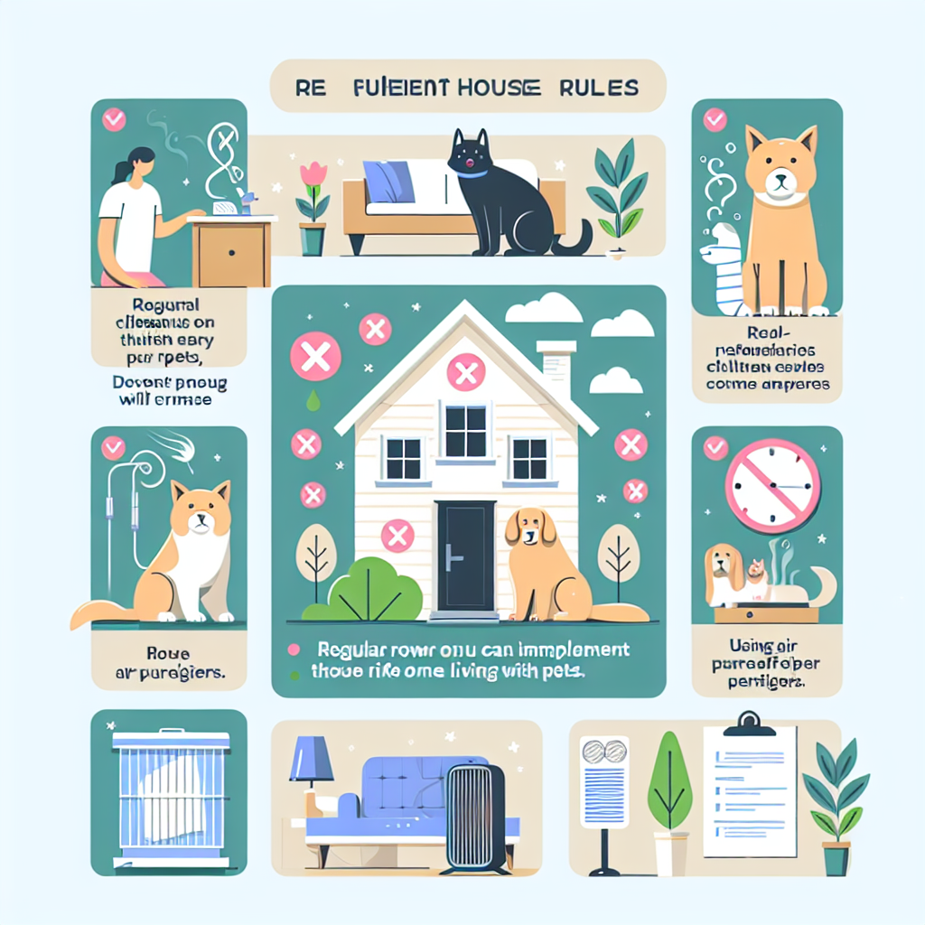 반려동물과 함께 살면서 알레르기 위험을 줄이려면 어떤 가정 규칙을 세워야 할까?