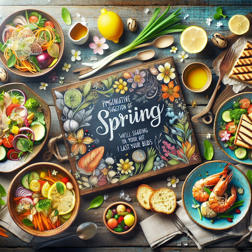 봄철 입맛을 돋우는 향긋하고 신선한 음식 메뉴 아이디어를 추천해 드립니다.