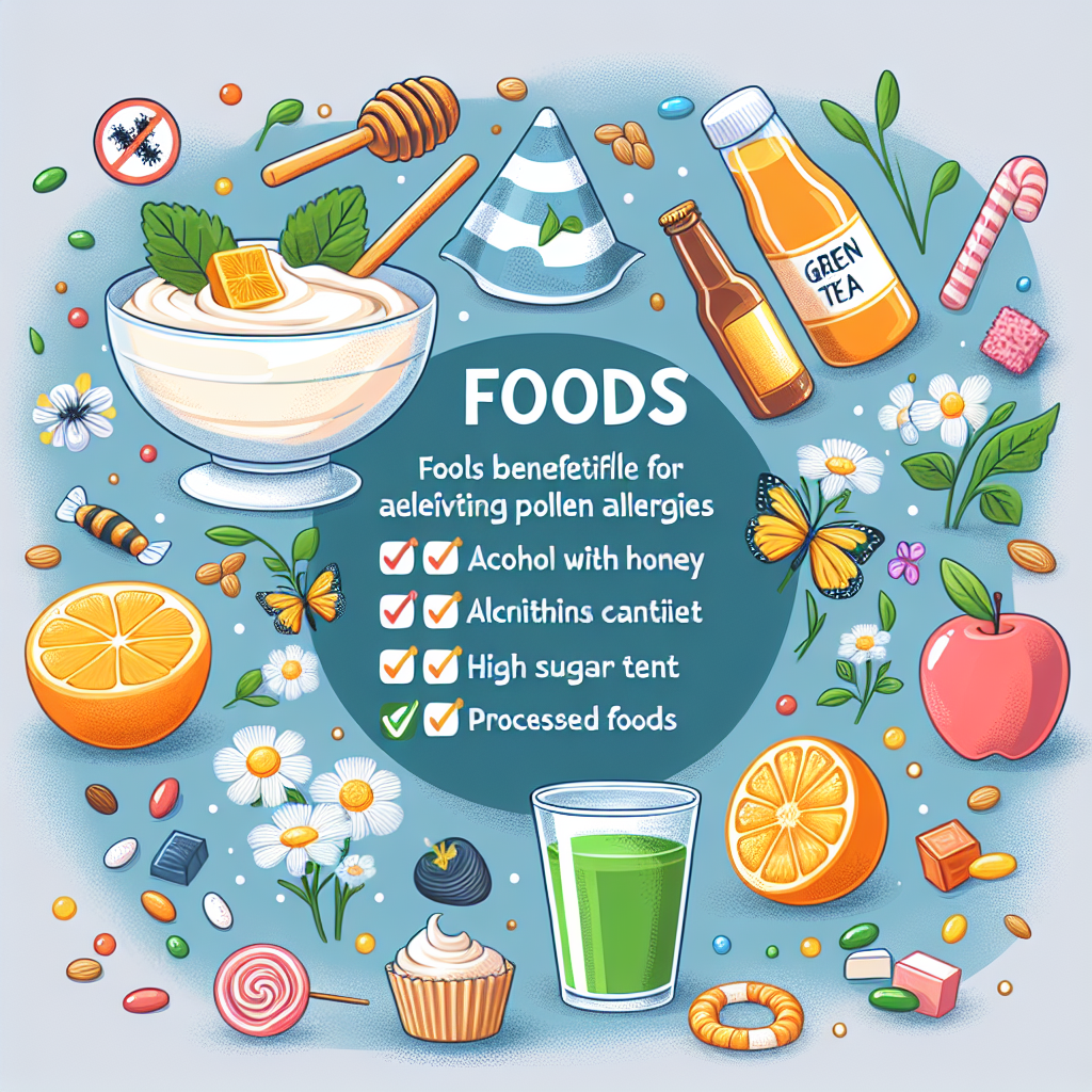 꽃가루 알레르기 완화에 도움이 되는 식품과 피해야 할 음식은 무엇일까?