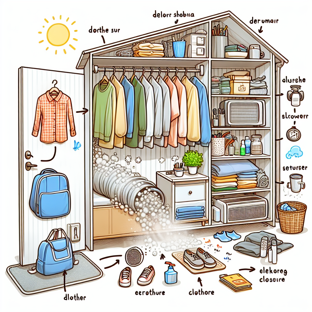 외부에서 들어온 옷&middot;가방 관리로 집먼지 유입을 줄이는 방법은?