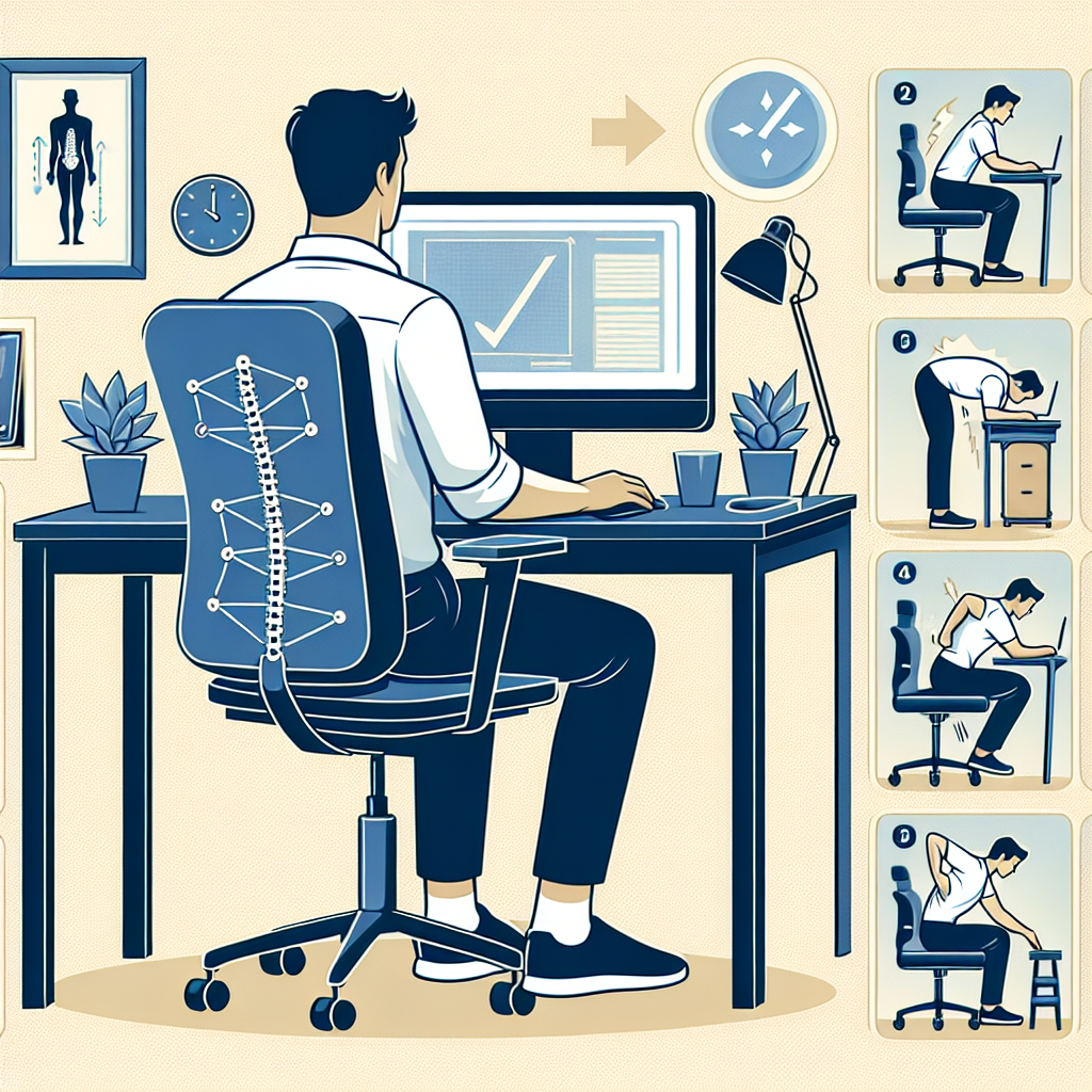 재택근무 중 허리·목 통증을 줄이려면 어떤 의자·자세·루틴이 가장 효과적일까?