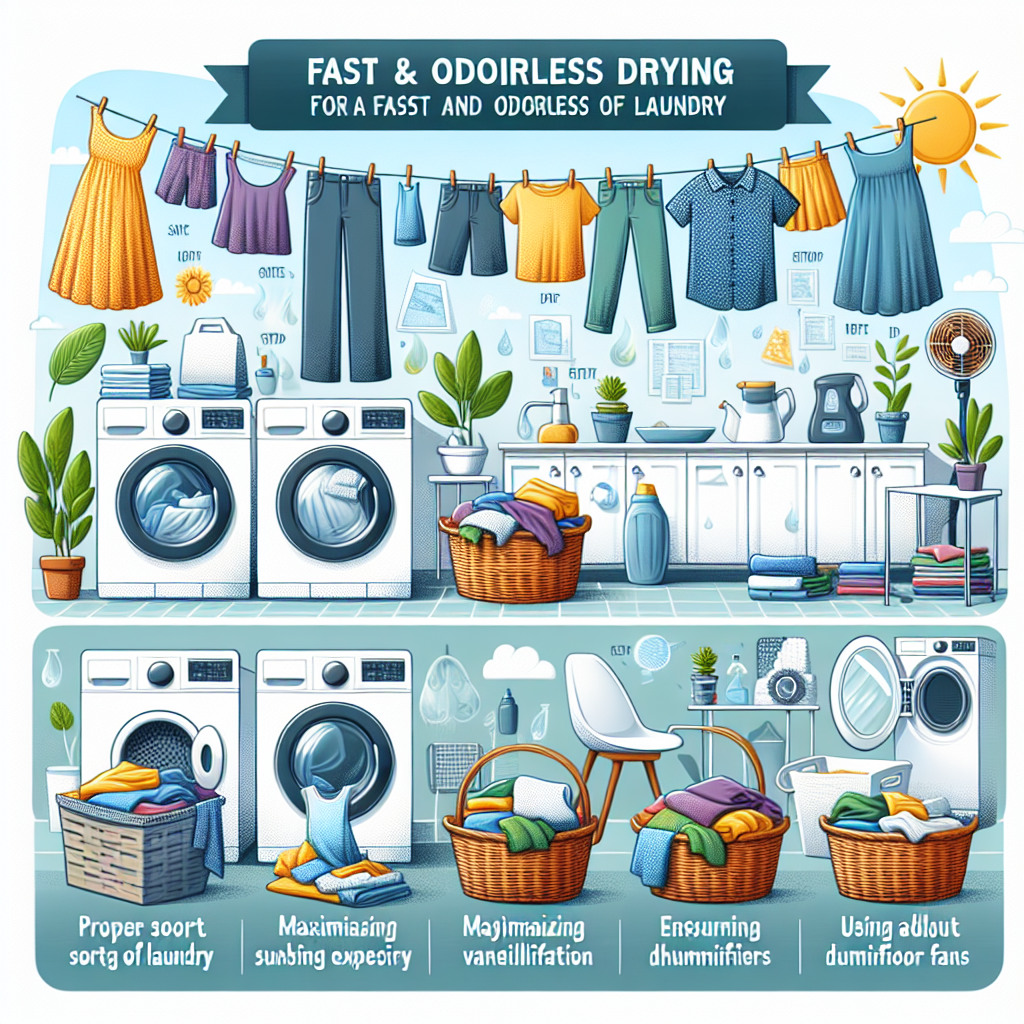 빨래 건조 꿀팁 냄새 없이 빠르게 말리는 방법