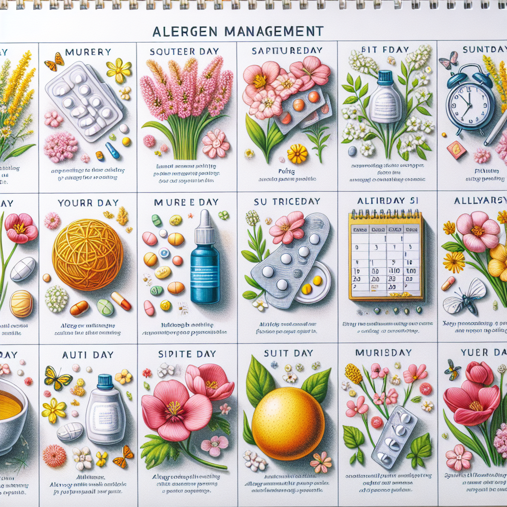 계절별(봄) 알레르기 관리 캘린더, 한 달 일정은 어떻게 짤까?