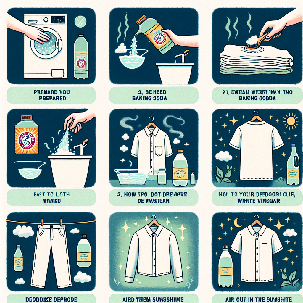 옷 냄새 제거 세탁 후 냄새 없애는 방법