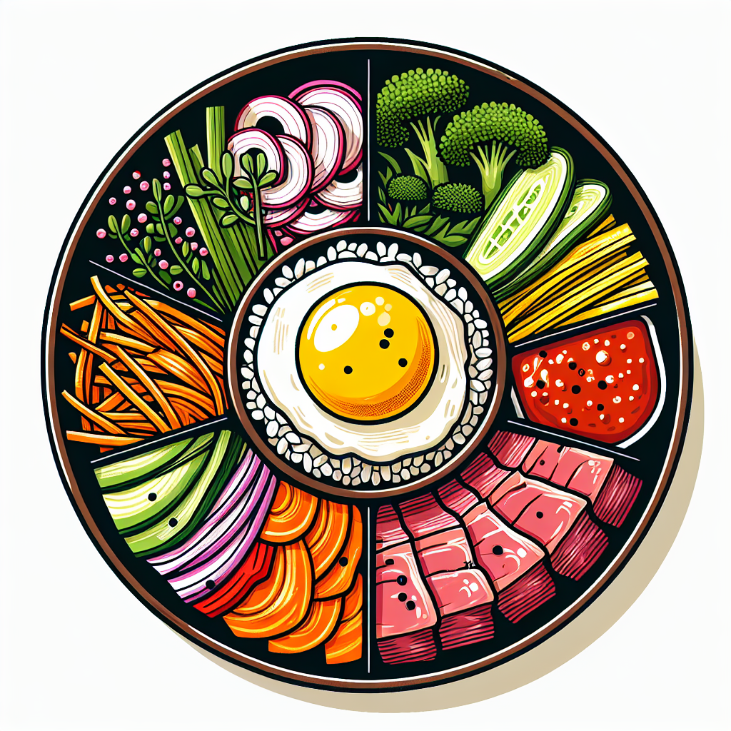 비빔밥을 집에서 근사하게 만들려면 어떤 고명·양념 비율을 추천할까?