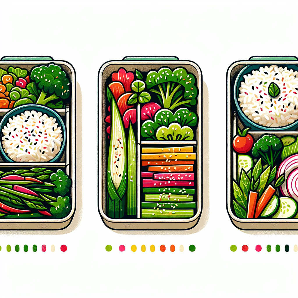 봄철 나물 세트로 만드는 영양 가득 도시락 레시피 3가지