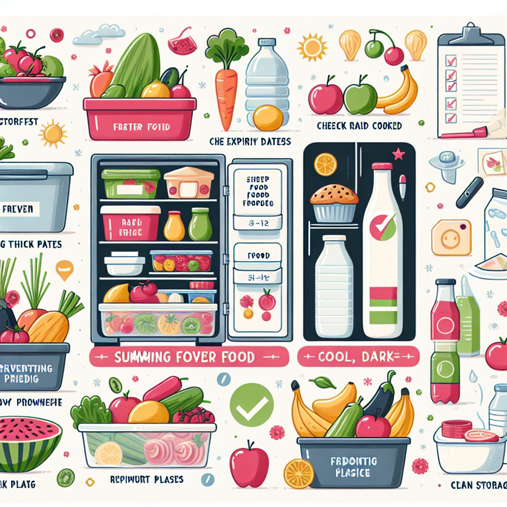 여름철 음식 보관 방법 상하지 않게 오래 유지하는 팁