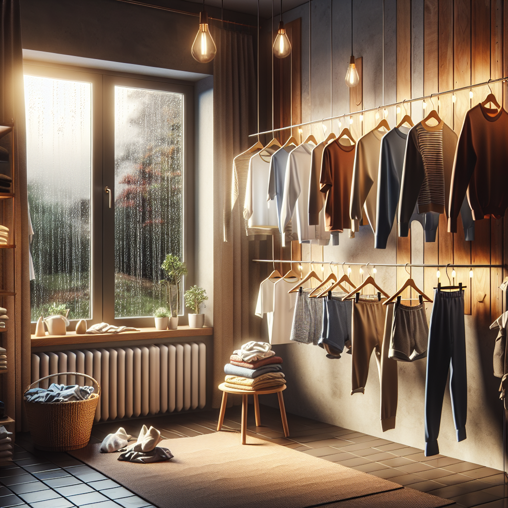 비 오는 날 빨래 말리는 방법 냄새 없이 건조하는 법