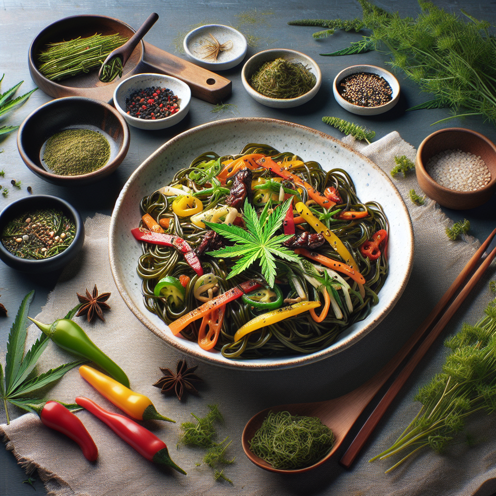 집에서 만드는 쑥 잡채: 면대신 쑥을 활용하는 색다른 방법