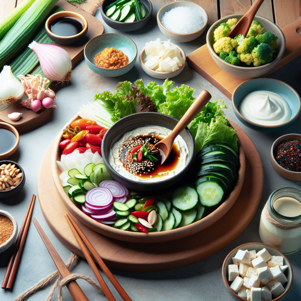 달래 된장무침을 응용한 쌈채소 소스 만들기 레시피