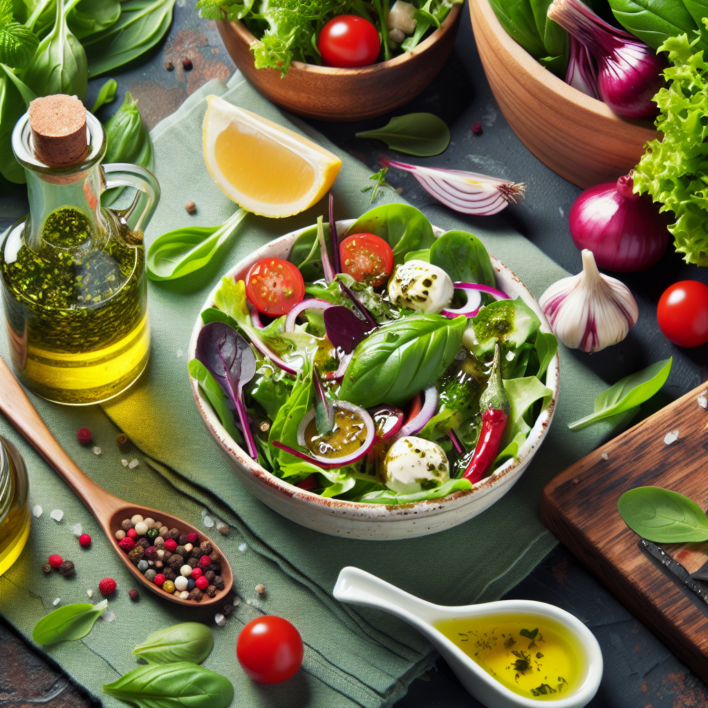 봄나물 믹스 샐러드 드레싱 만들기와 칼로리 낮추는 팁