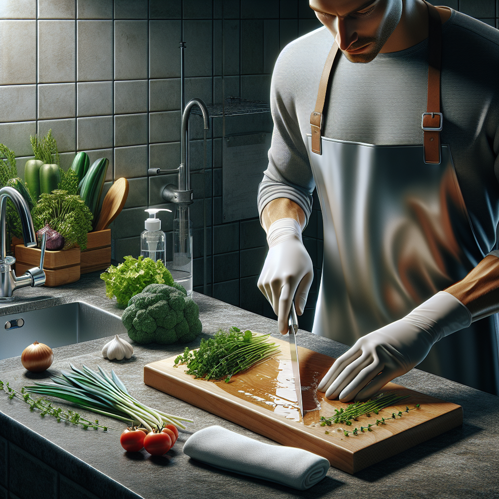 봄나물 안전하게 손질하는 칼&middot;도마 위생 관리 요령